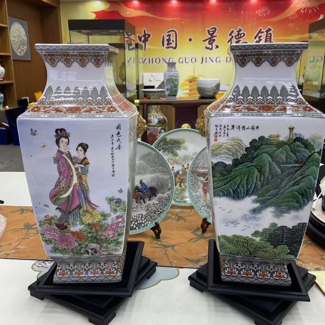 【百善瓷业】盛世国韵四方对尊套组-GH