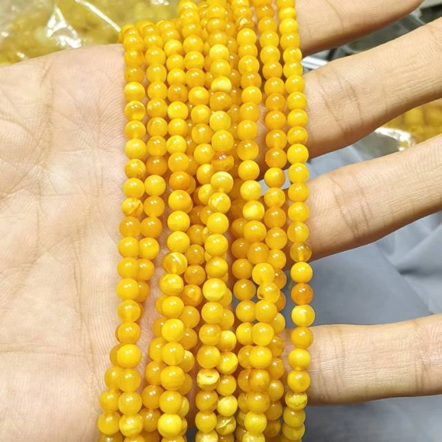 【阿钰推荐】LY36106-蜜蜡脖挂-尺寸4mm多样性发其一-4mm