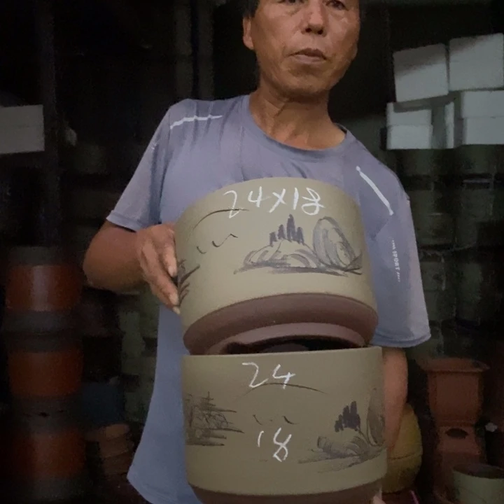 紫砂花盆紫砂花盆