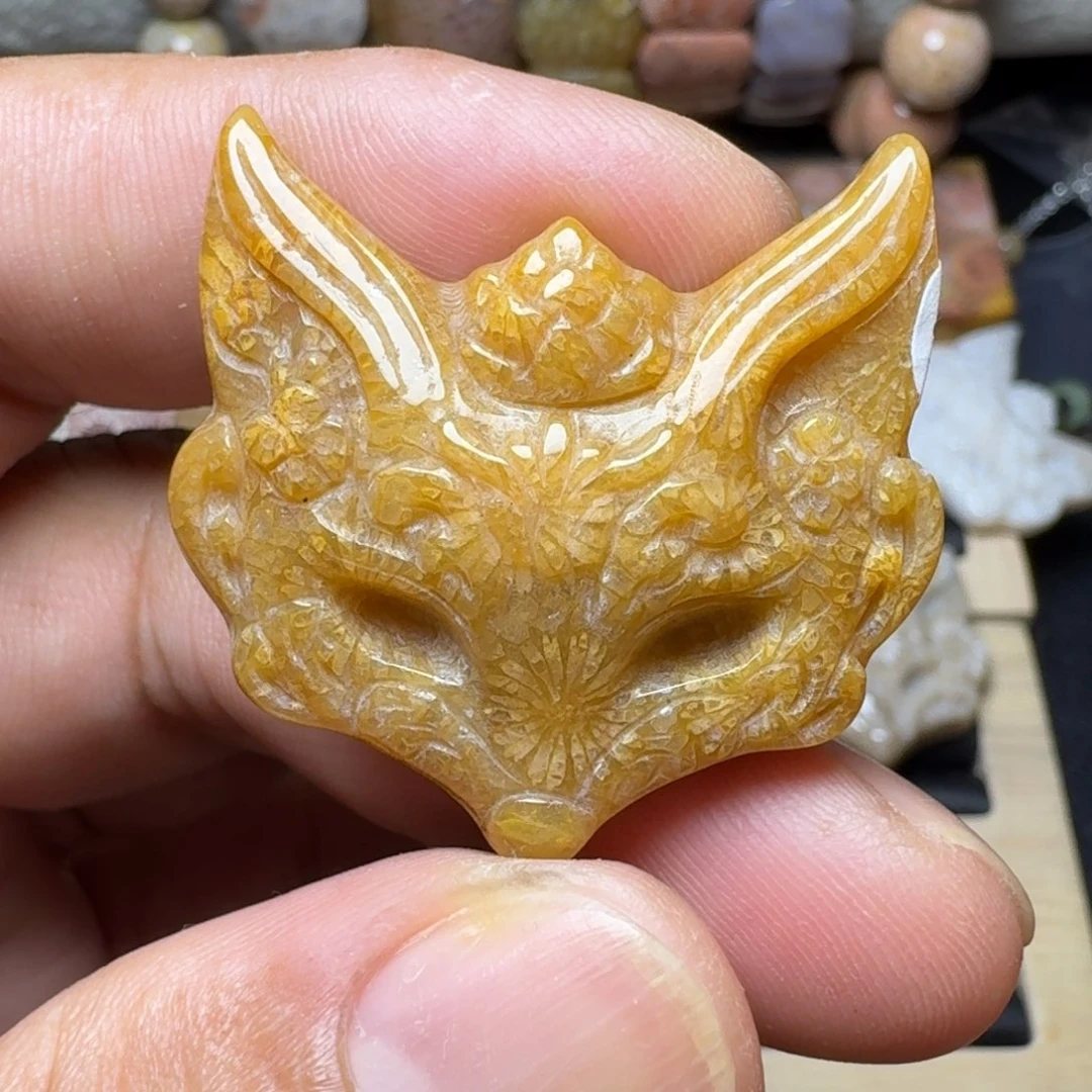 硅化玉未镶嵌纯天然色有机玉石保真色