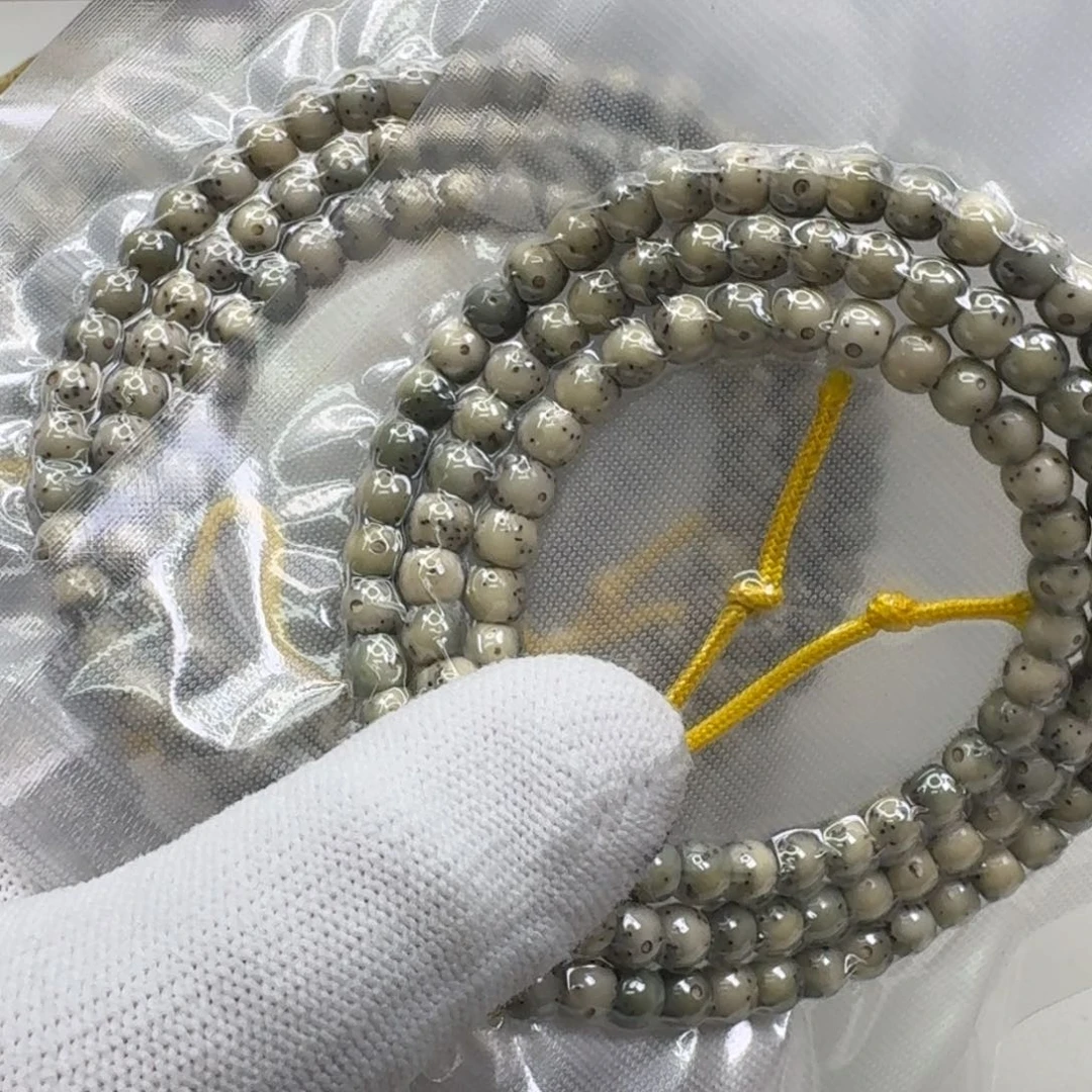 星月菩提手串24尊宠糯冰绿半壁6左右108