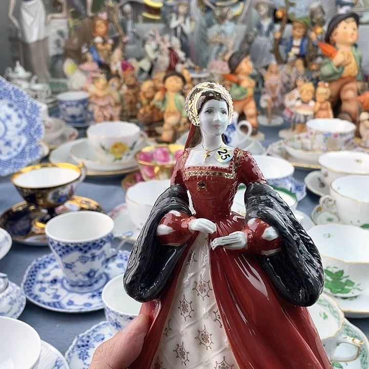 海外中古欧瓷偶小房子