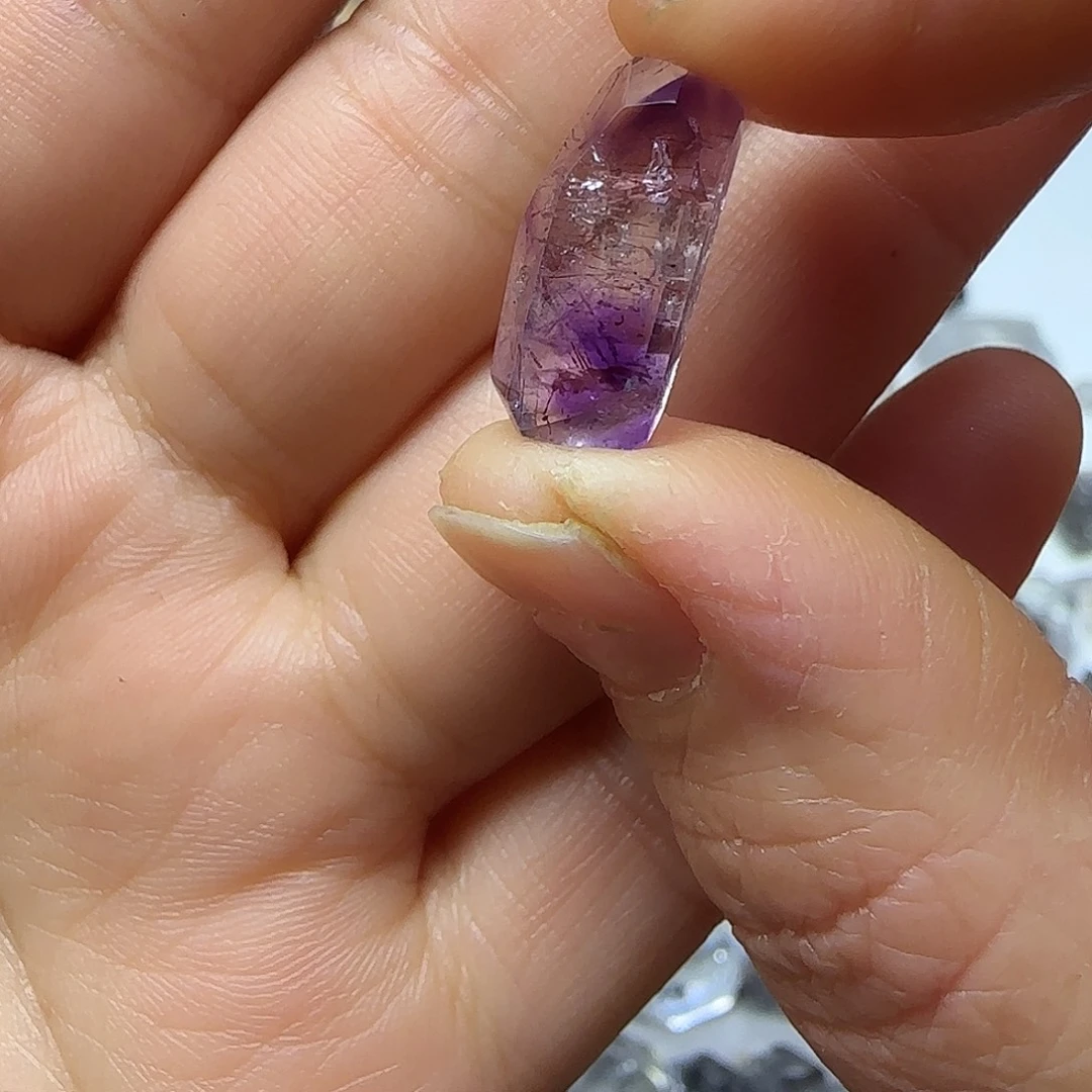 珠宝半成品银S925镶嵌紫晶