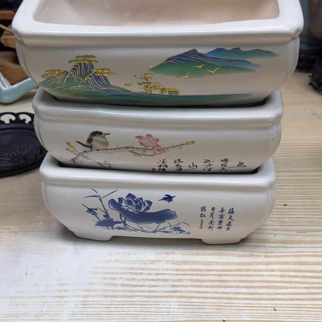 瓷片陶瓷花盆陶瓷艺术