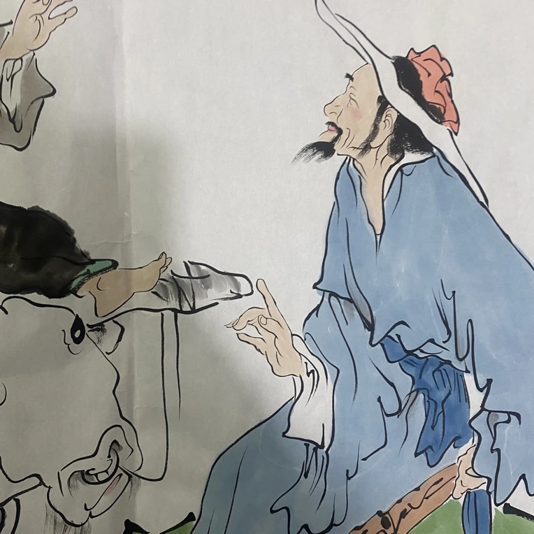 人物国画适合悬挂客厅办公室