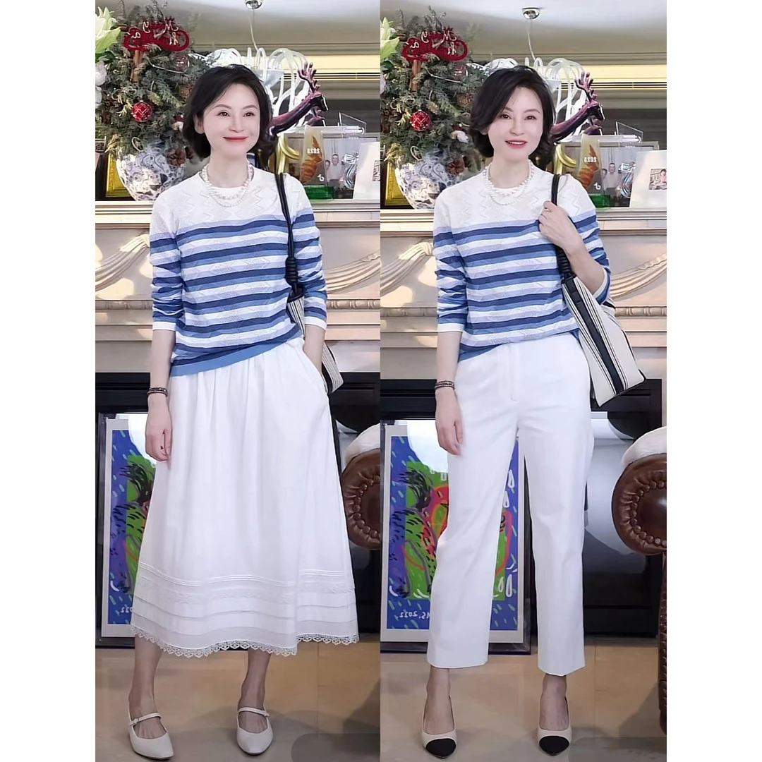 我是摩羯 蓝色梦境100新疆长绒16G细针进口横机织造秋针织衫