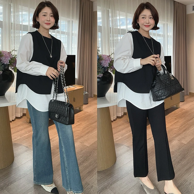 【DIS 现货】【慵懒时光】早秋百搭宽松假两件卫衣Z525D12267