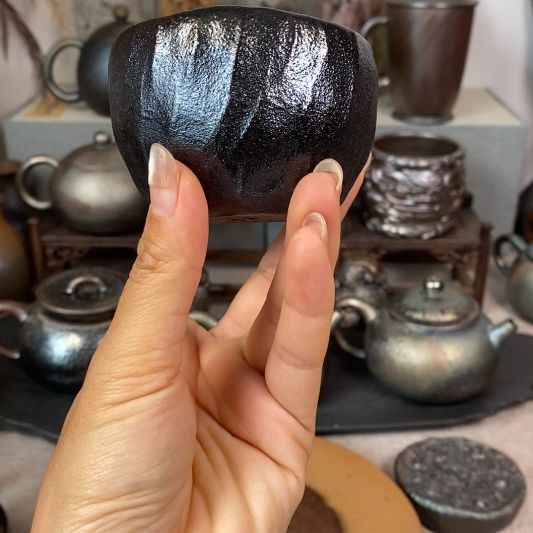 建水紫陶柴烧主人杯