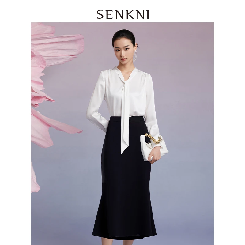 圣可尼新品系带衬衫S121212ME