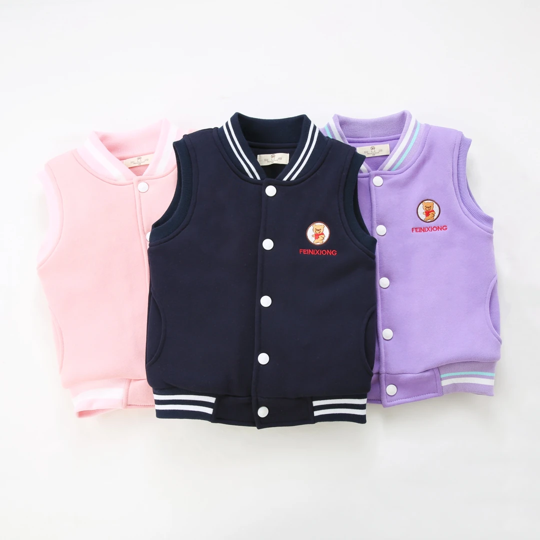 男女童加绒加棉外搭马甲宝宝高密度保暖抗风防寒保暖休闲百搭马甲