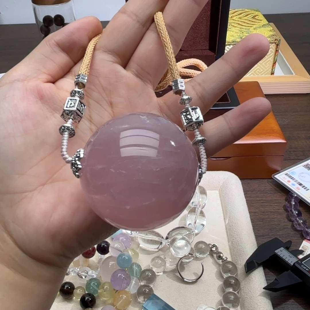 未镶嵌手链水晶粉水晶