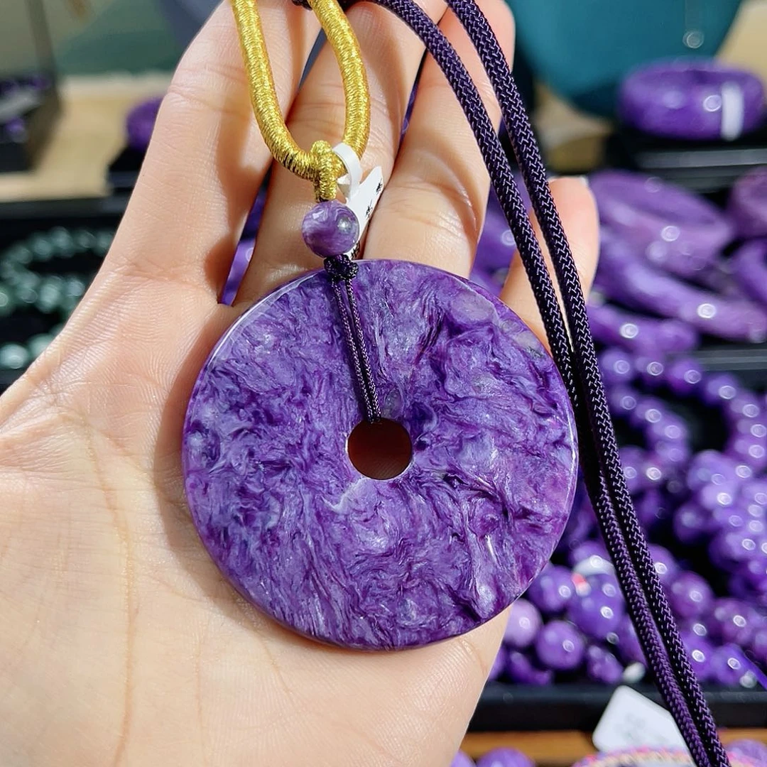 查罗石（紫龙晶）吊坠未镶嵌