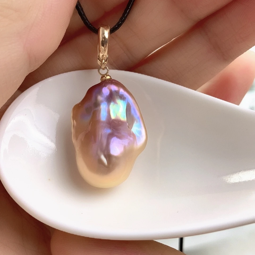 淡水珍珠未镶嵌吊坠(赠链)