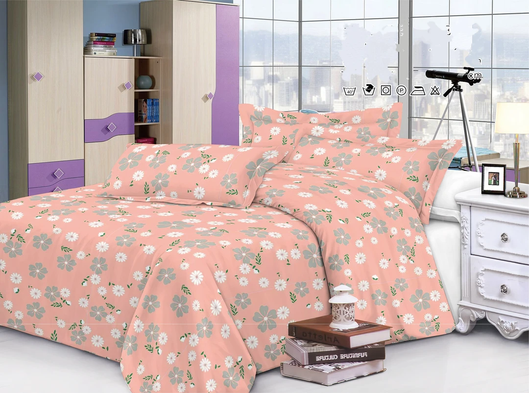 新人专属】春意暖/粉-亲肤单人床单 1.5米*2.2米印花条纹学生宿舍