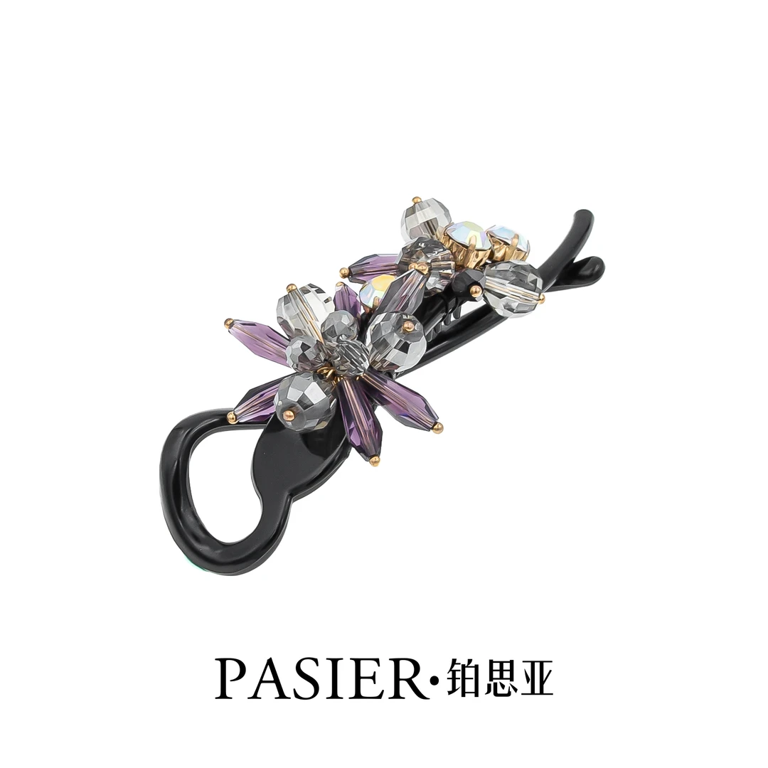 铂思亚 紫冰晶 优雅气质百搭扭扭夹思思专属 CC1109