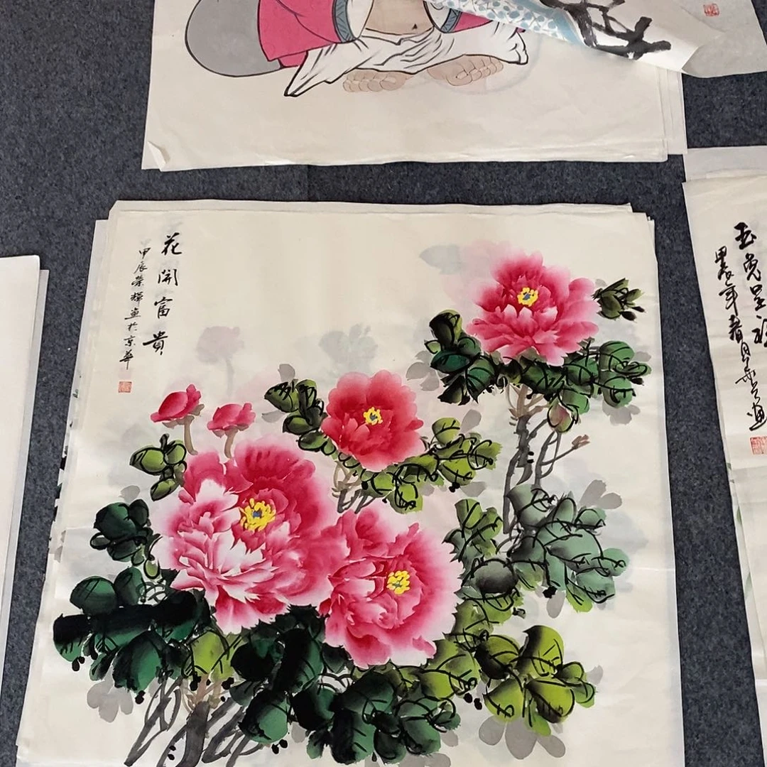 国画画画真的画画