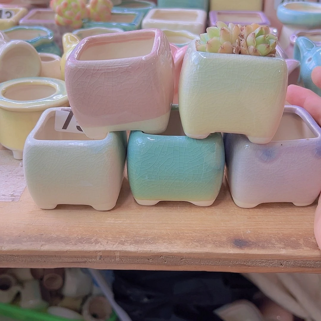 陶瓷花盆当场满12包邮