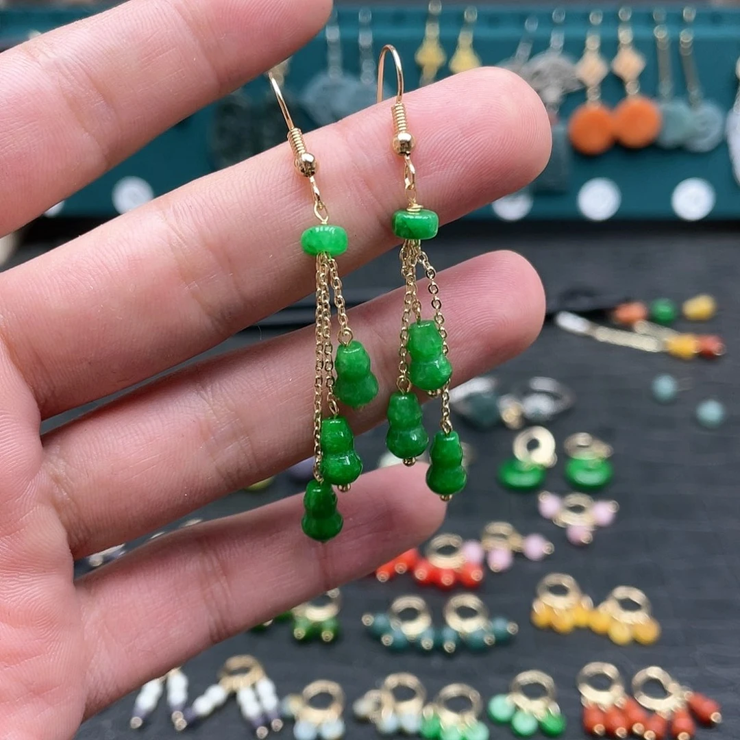 未镶嵌翡翠耳饰00745