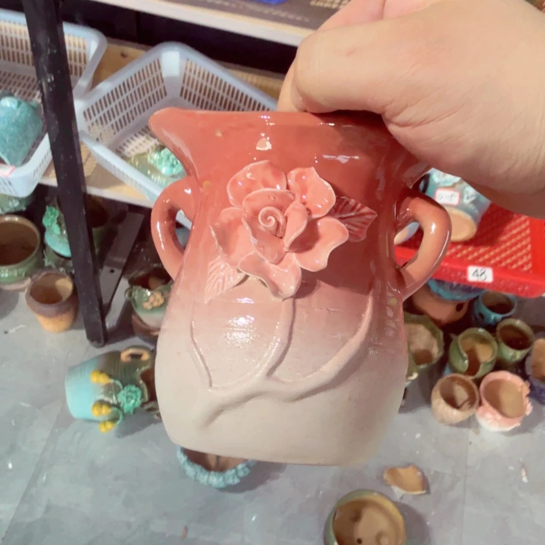 紫砂花盆粗陶盆醋