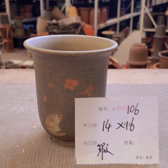 紫砂花盆紫紫砂盆