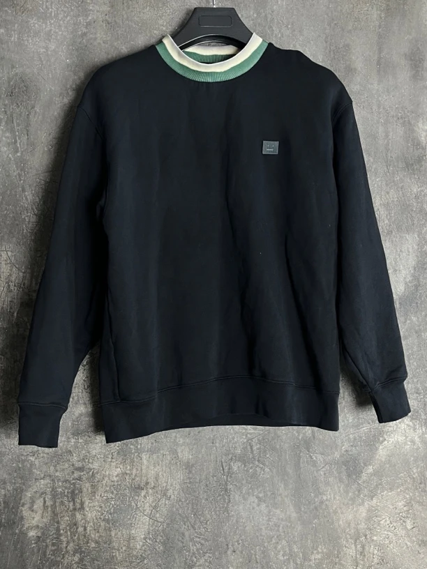 S码*1/全新未使用/acne扎染圆领笑脸logo卫衣/00345