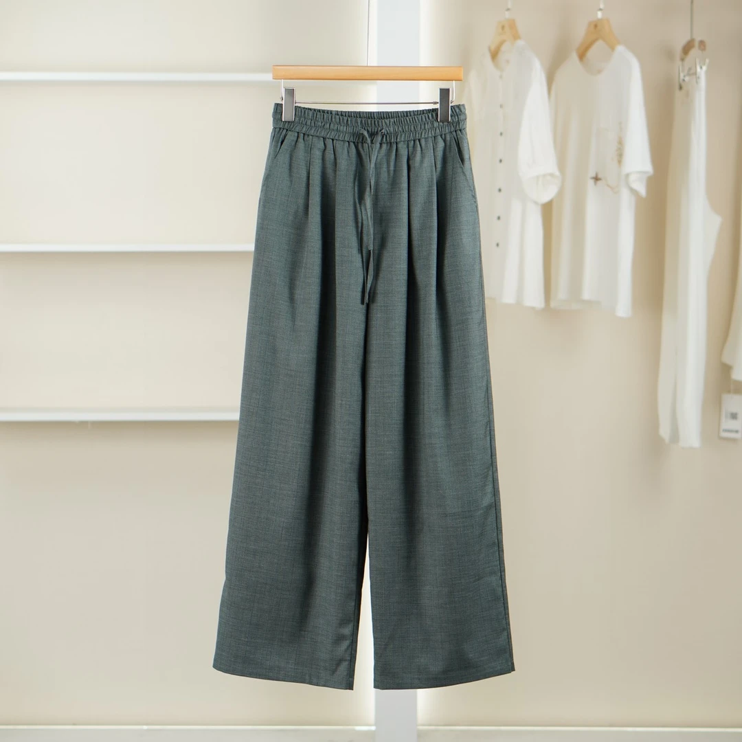 麦迪尚品【夕Y】50910282 松紧腰宽松休闲长裤春季女装商场撤柜