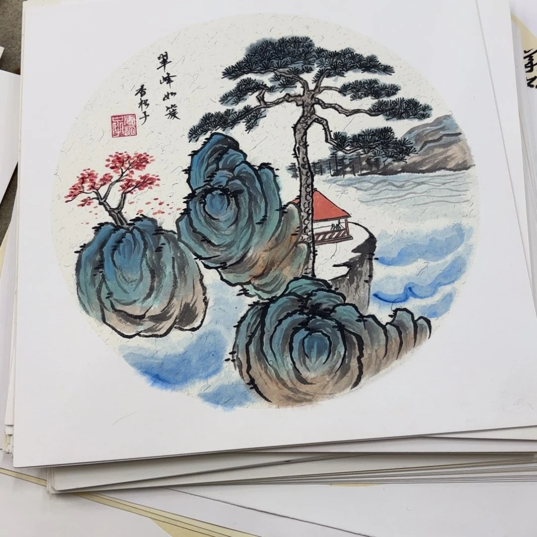 国画国画老师作品刘