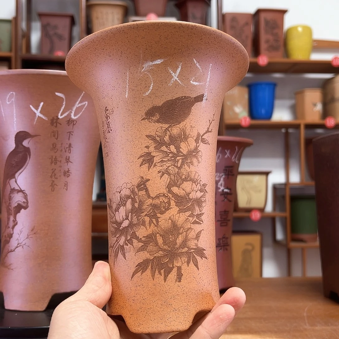 紫砂花盆周之夏精品紫砂花盆