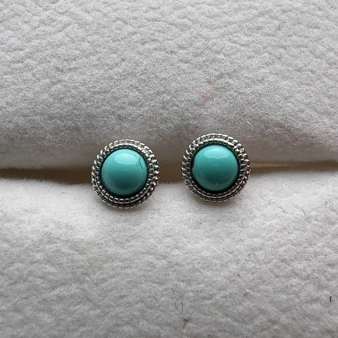 绿松石珠宝奇石银S925镶嵌