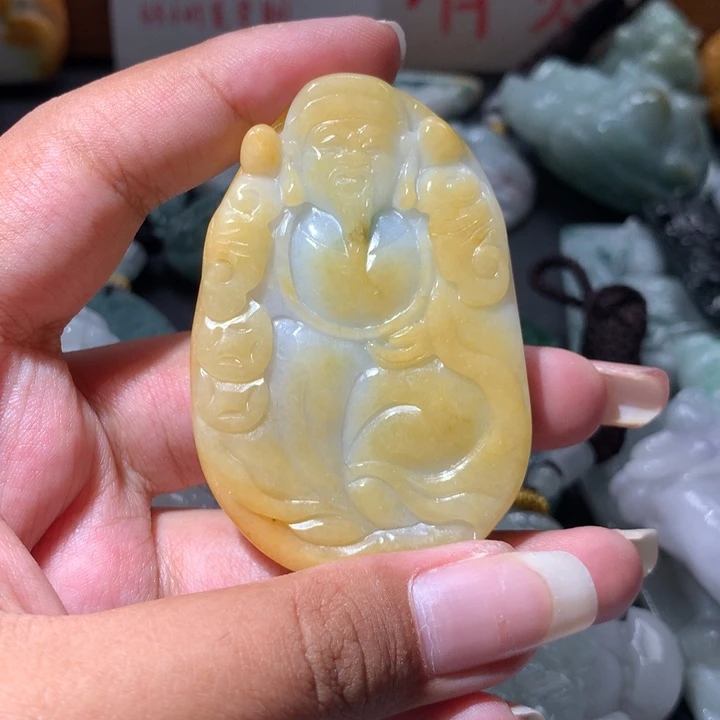 翡翠未镶嵌颈饰保真天然翡翠a货