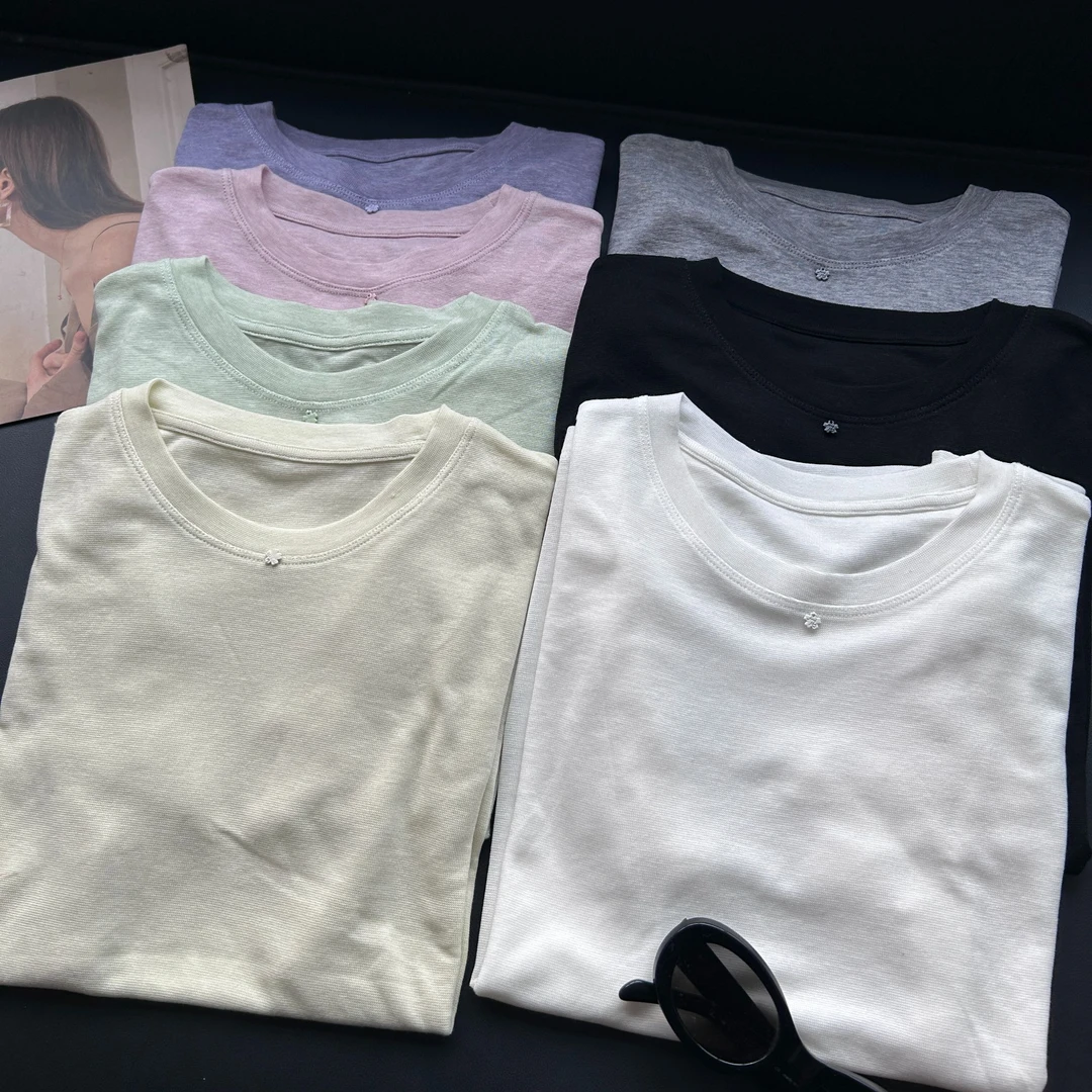 常规短袖修身型通勤针织T恤时尚透气0731