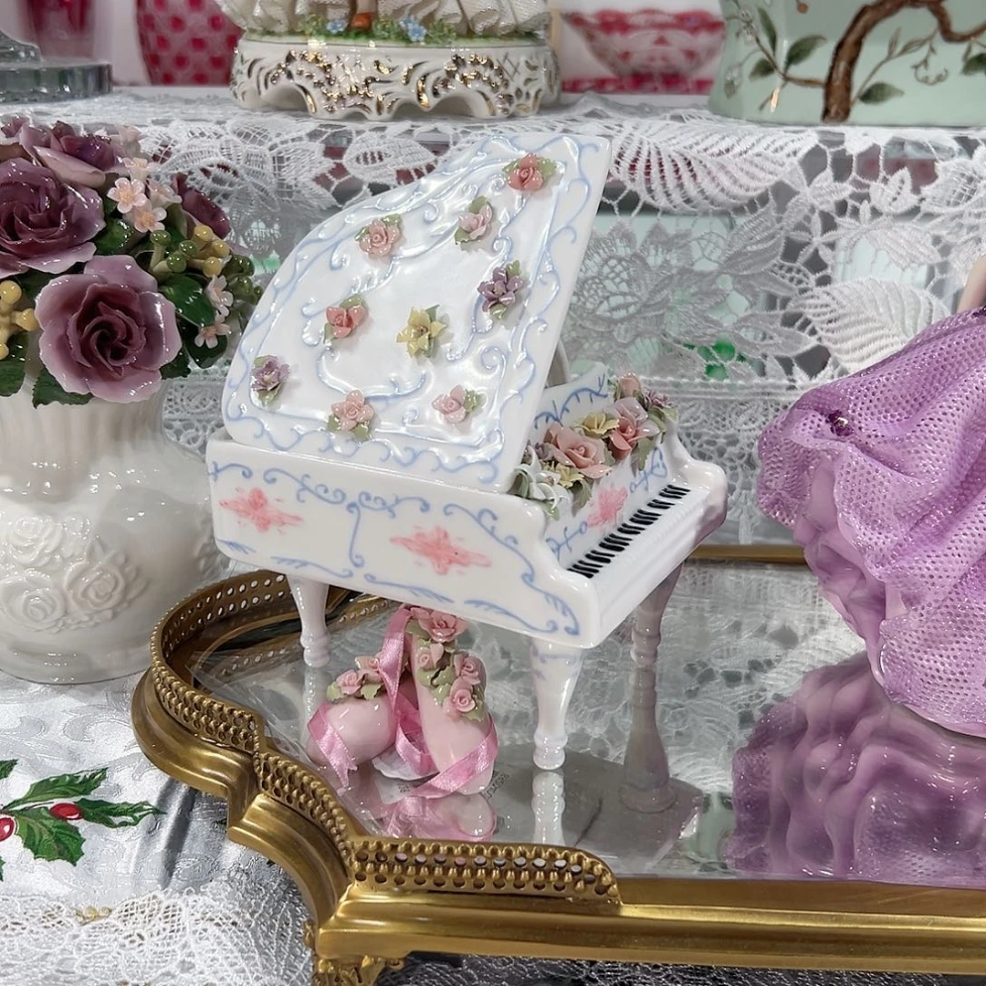 陶瓷0160骨瓷钢琴音乐盒