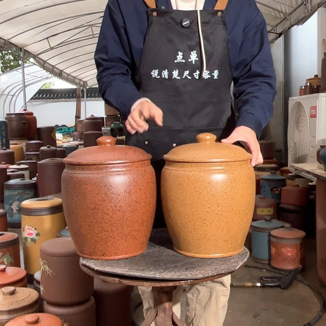 茶叶罐紫砂10 饼茶叶罐