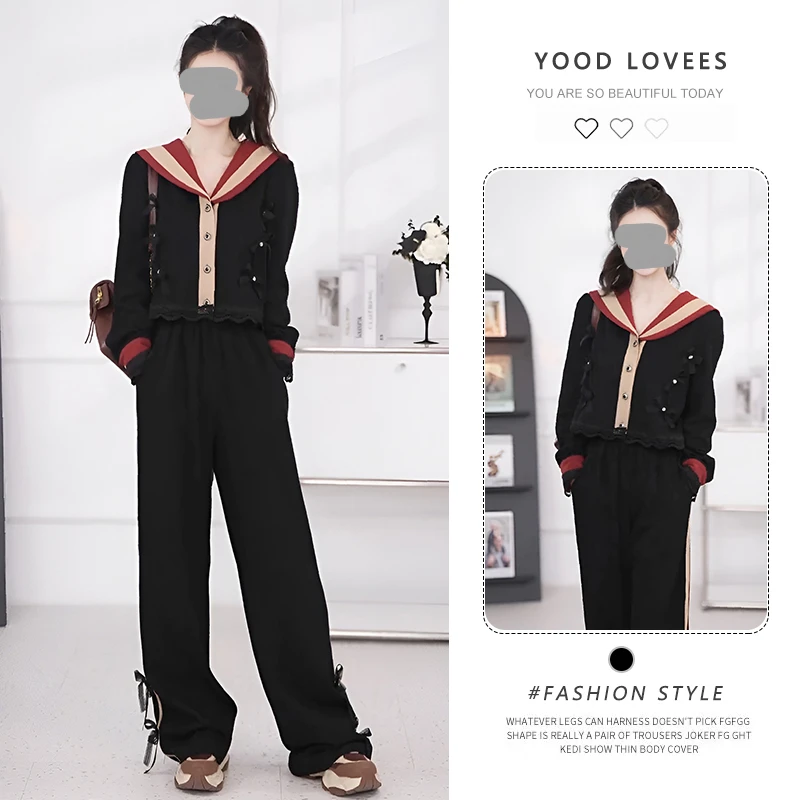 法式复古套装女2025春秋女装新款小个子显高时尚洋气爆款两件套