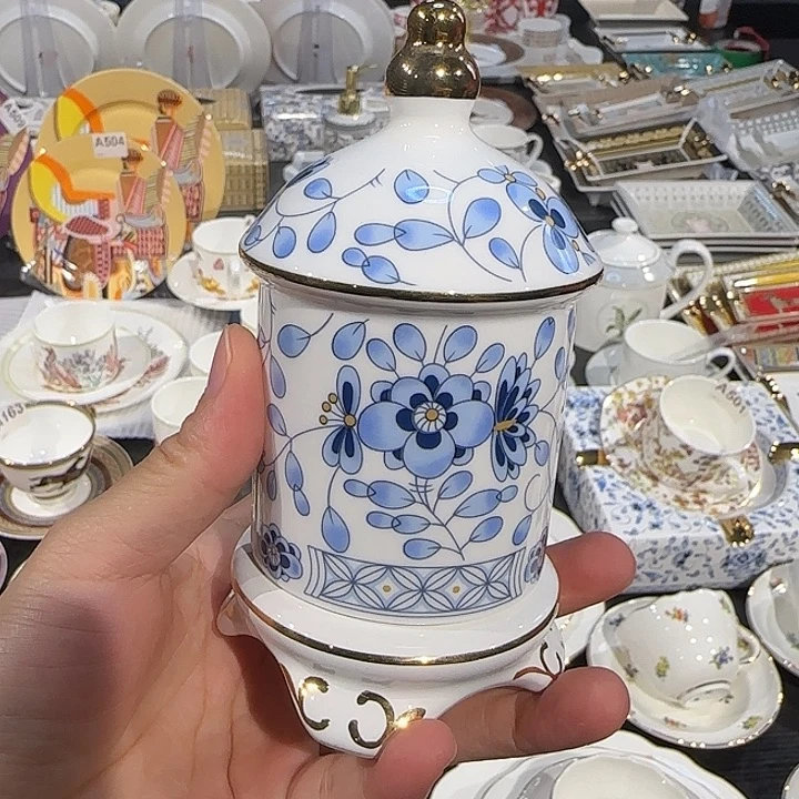 瓷片牙签筒牙签筒