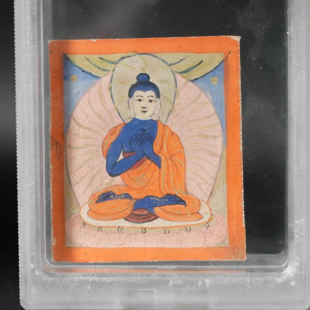 约公元19世纪龙尊王佛扎卡（棉布绘画）【文物宝库】AABS2501251016