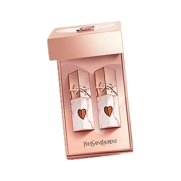 YSL/圣罗兰粉金石唇釉610#+442#七夕限定明星双色礼盒