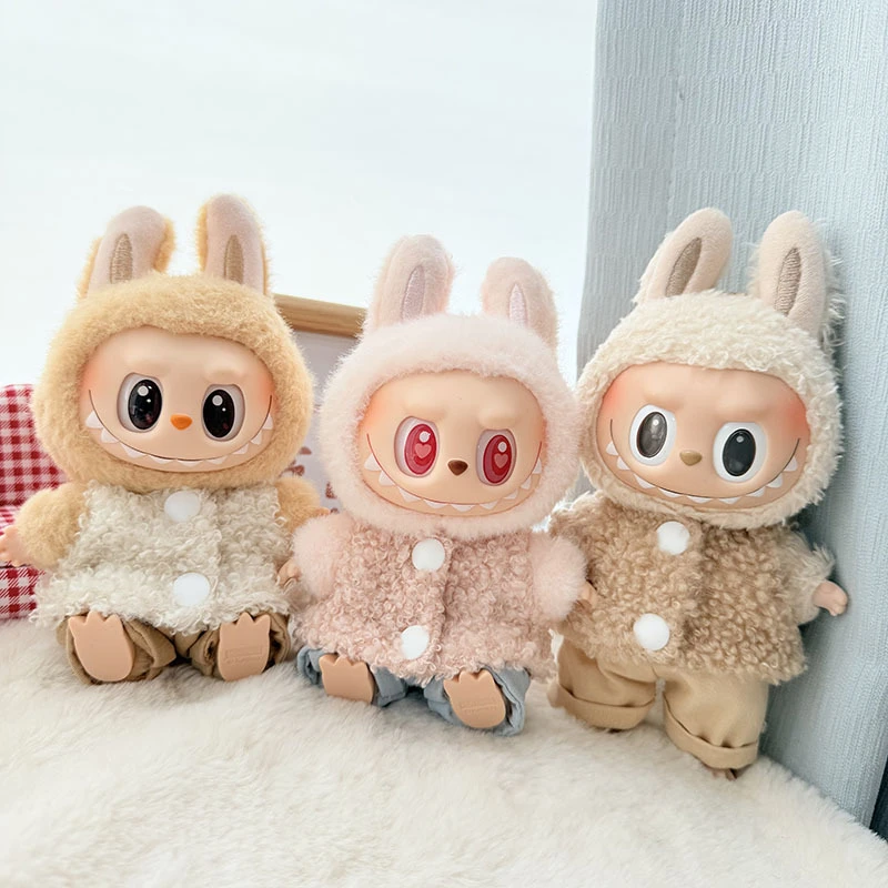 【Labubu娃衣】拉布布一代二代娃衣帽子拉布布马甲毛绒衣配饰