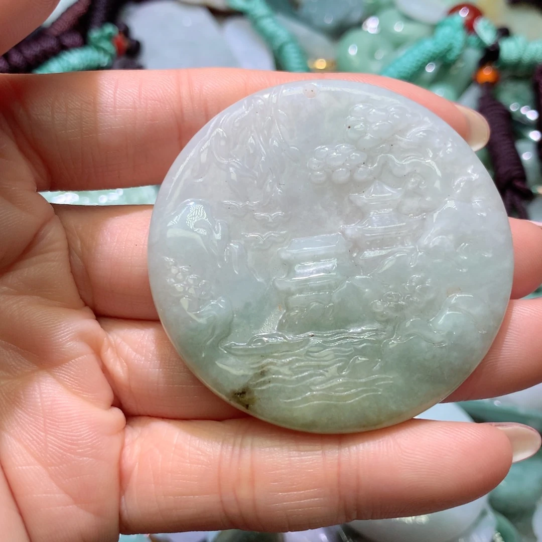 吊坠(不含链)未镶嵌翡翠1