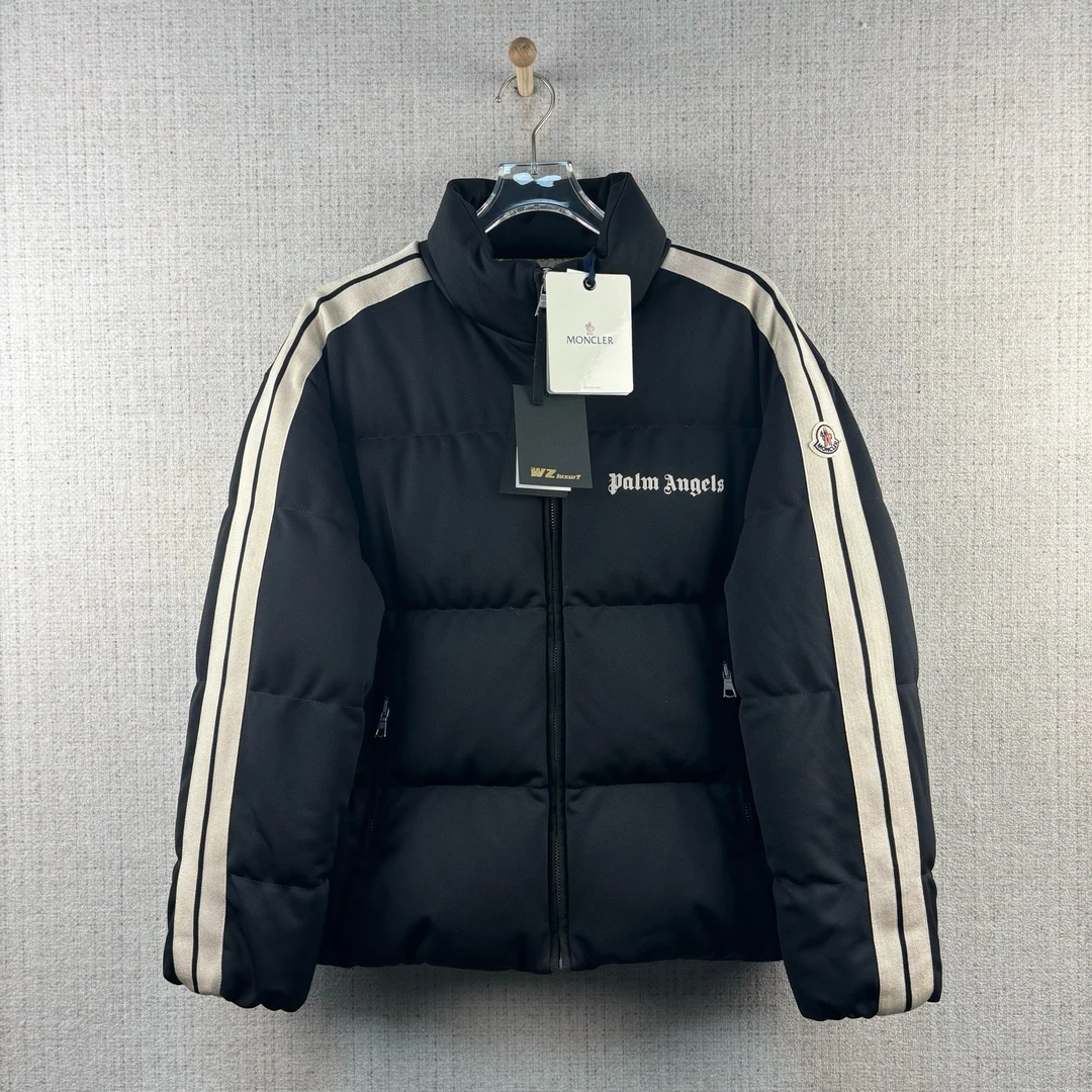 未使用 MONCLER FW21 Rodman Logo条纹印花立领羽绒服/尺码1/9126