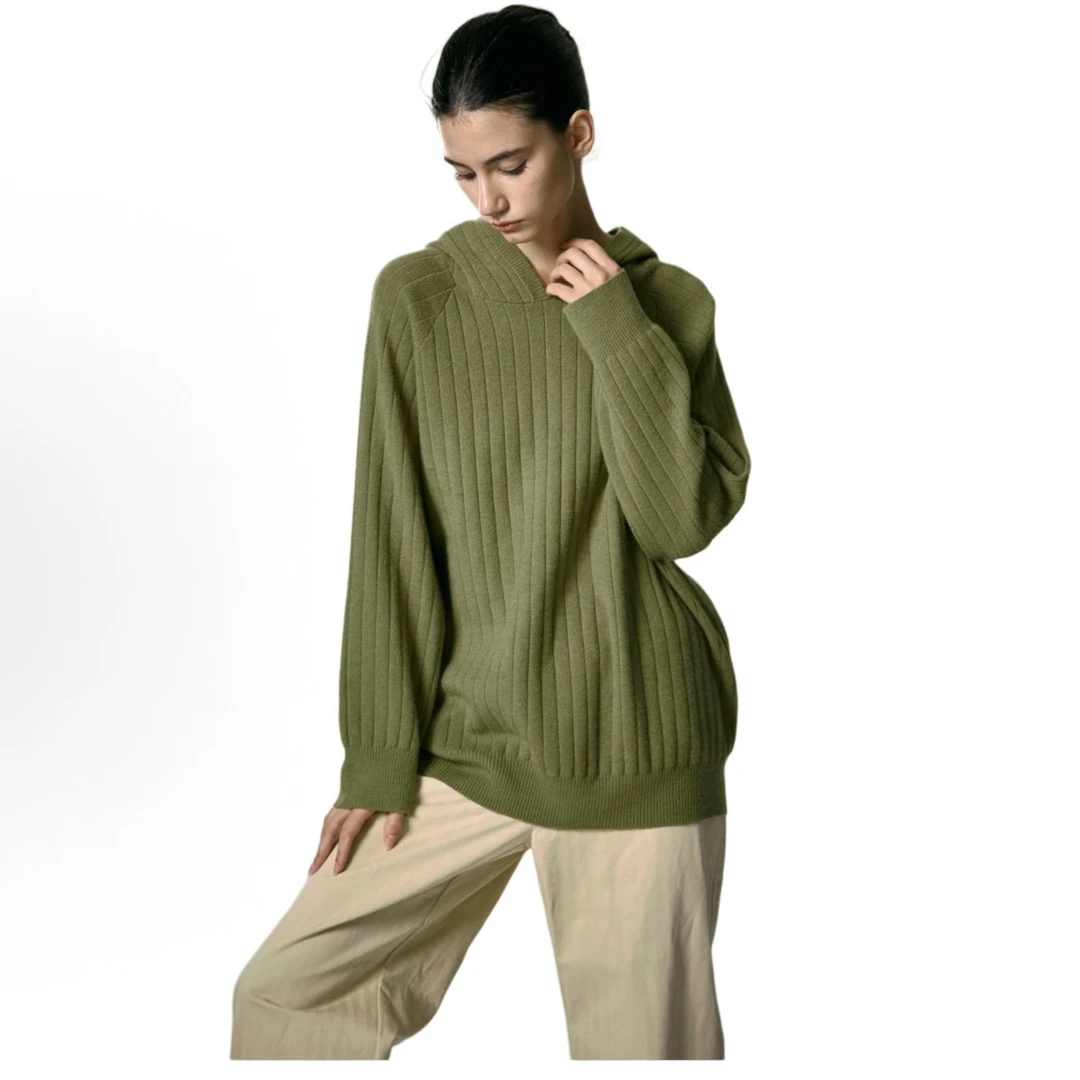 R02-80233-KIK春秋季纯色基础百搭连帽帽衫