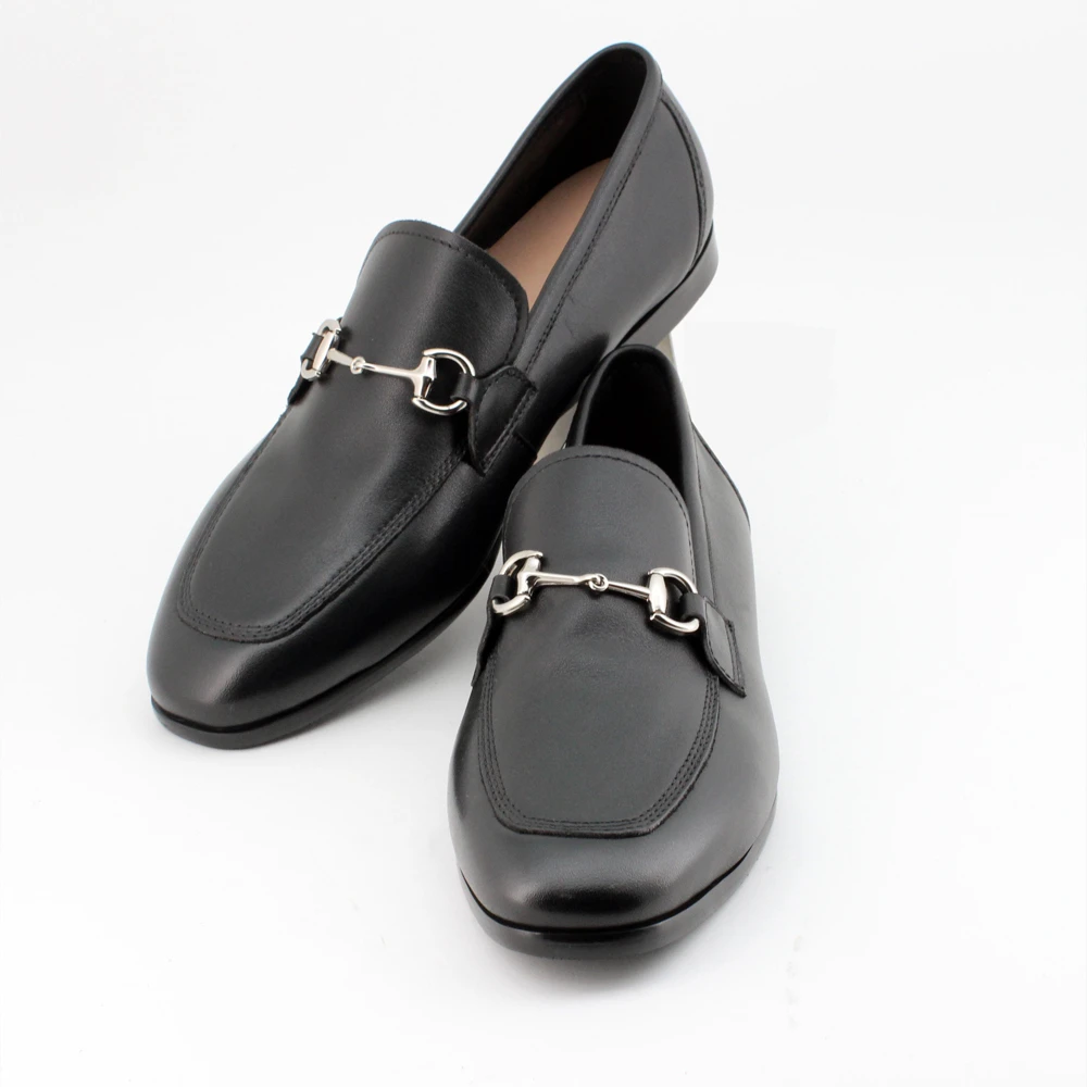 进口头层全粒面牛皮乐福鞋男皮鞋豆豆鞋软面单鞋