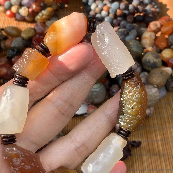 玛瑙/玉髓合金珠宝半成品火*凰