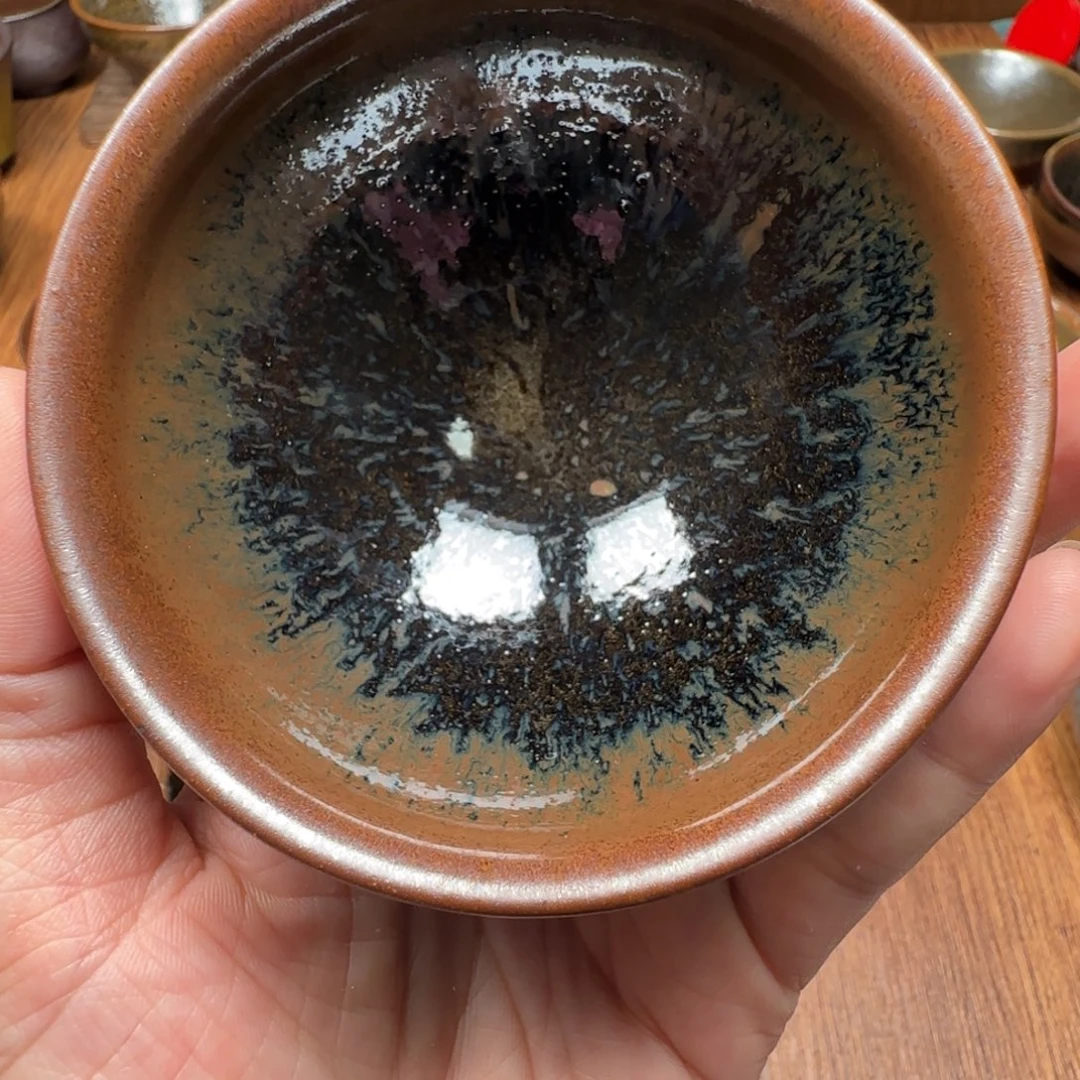 柴烧建盏茶盏茶杯539