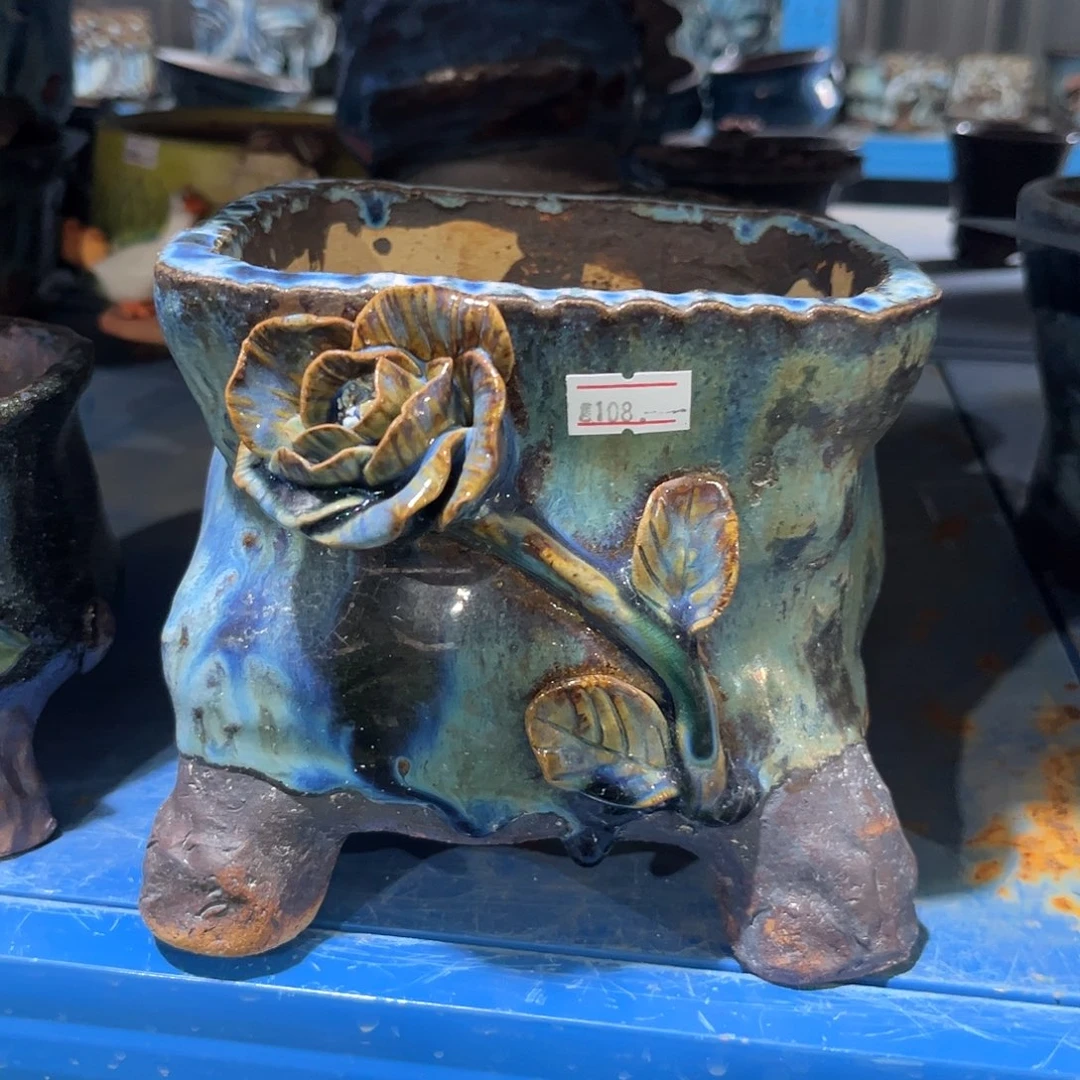 991 号陶然花器手工花盆