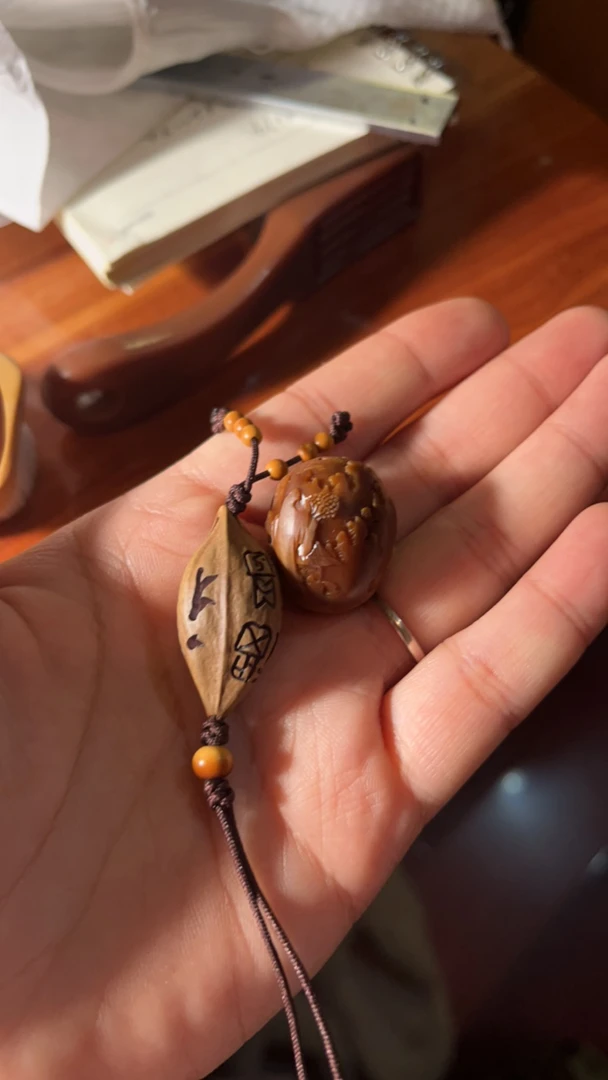 锦绣山河单颗橄榄核