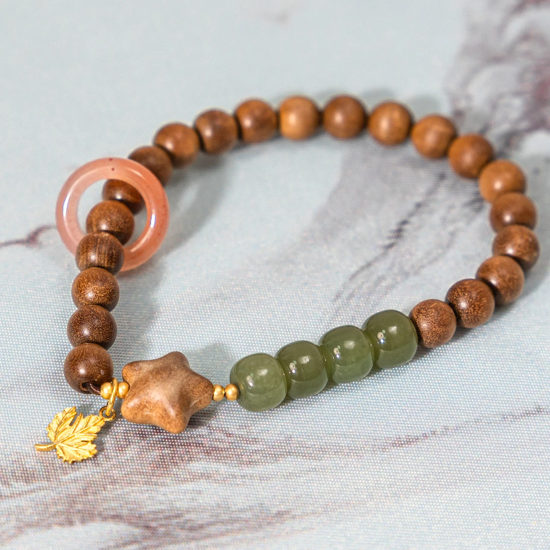 非金属木质手链 老山檀（五角星手串）时尚手串手链