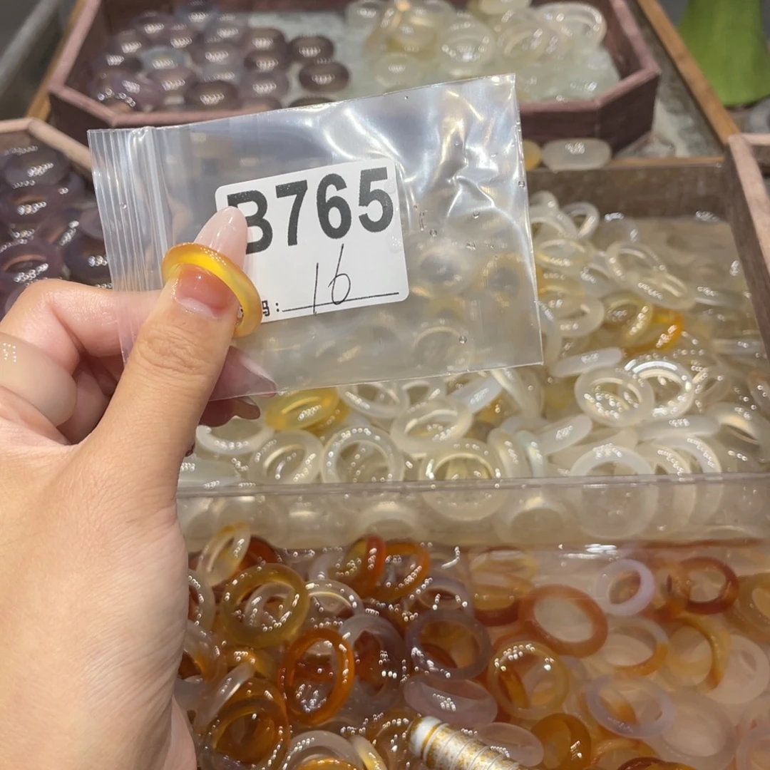 玛瑙/玉髓未镶嵌戒指765