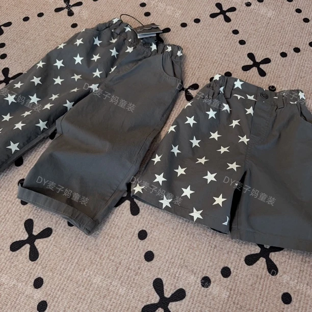 现货MZ.儿童夏季薄款小众日系直筒韩版百搭休闲防蚊直筒裤1802