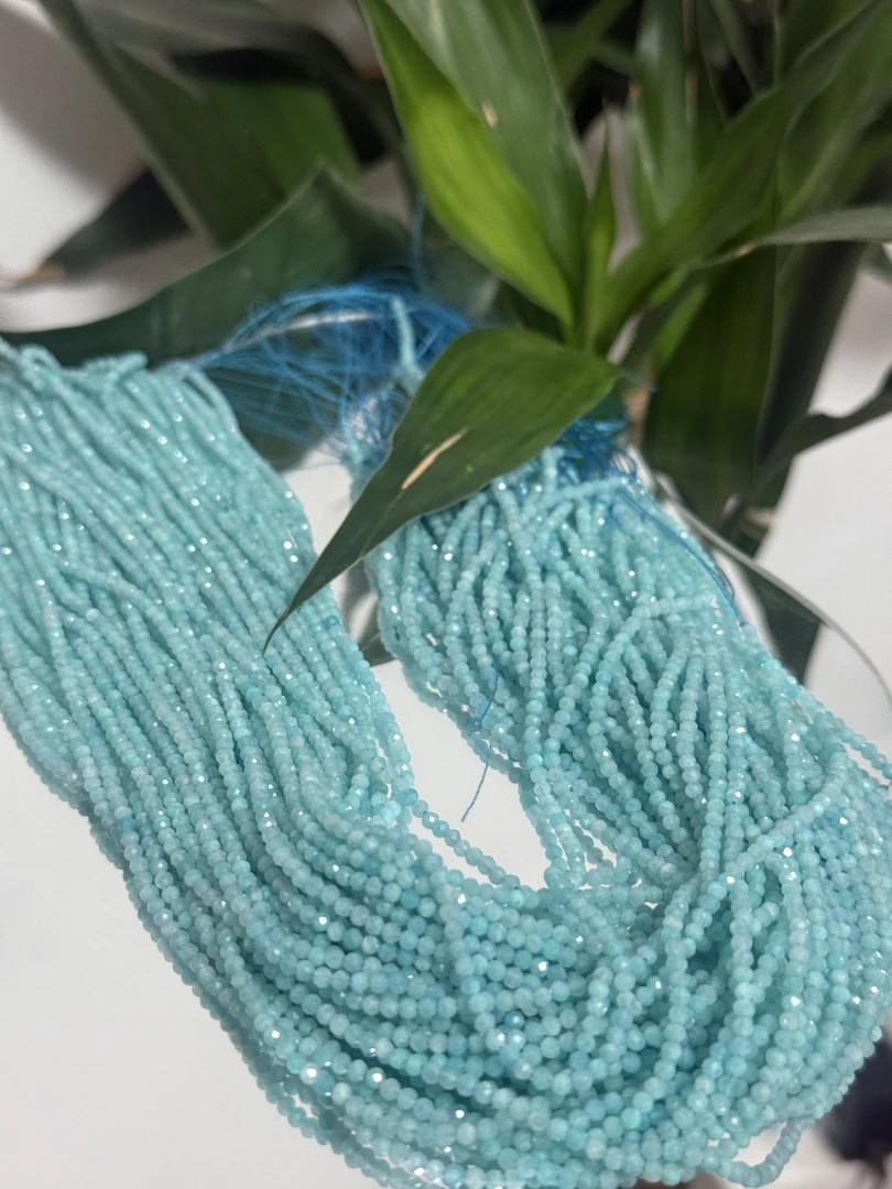 A60天然老矿天河石2mm+半成品-多样性发一